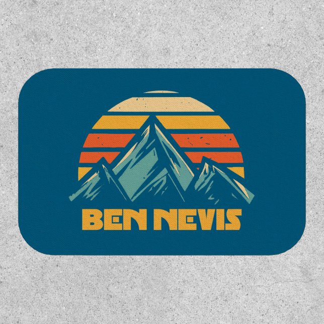 Ben Nevis Retro Turquoise Patch (Front)