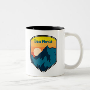 Ben Nevis Scotland Sunrise Two-Tone Coffee Mug