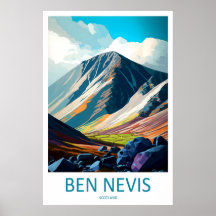 Ben Nevis Scotland Travel Poster 2