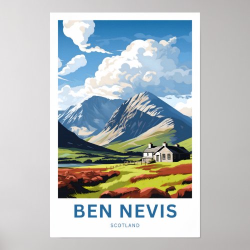 Ben Nevis Scotland Travel Print