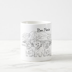 Ben Nevis Scotland with Westies Coffee Mug