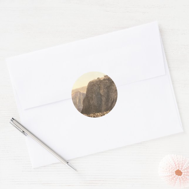 Ben Nevis Summit, Inverness, Scotland Classic Round Sticker (Envelope)