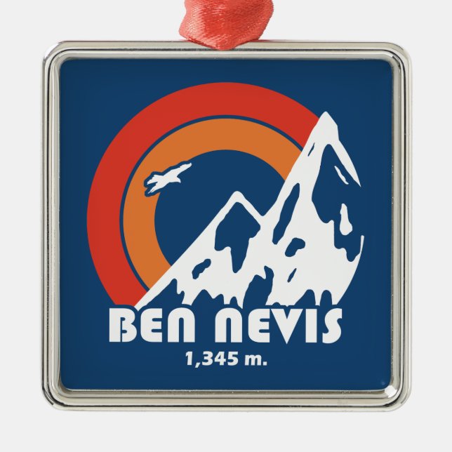 Ben Nevis Sun Eagle Metal Ornament (Front)