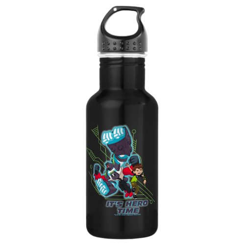 Ben  Omni_Enhanced Four Arms _ Its Hero Time Stainless Steel Water Bottle