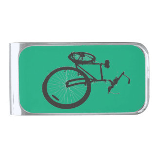 Ben;s bike silver finish money clip