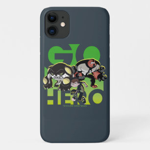 Ben Tennyson, Cannonbolt, and Four Arms - Go Hero iPhone 11 Case