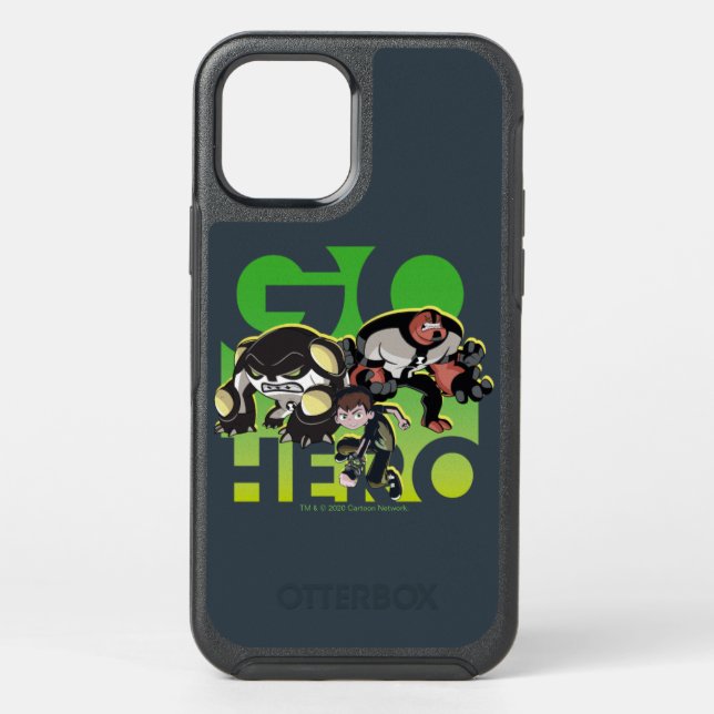 Ben Tennyson, Cannonbolt, and Four Arms - Go Hero Otterbox iPhone Case (Back)