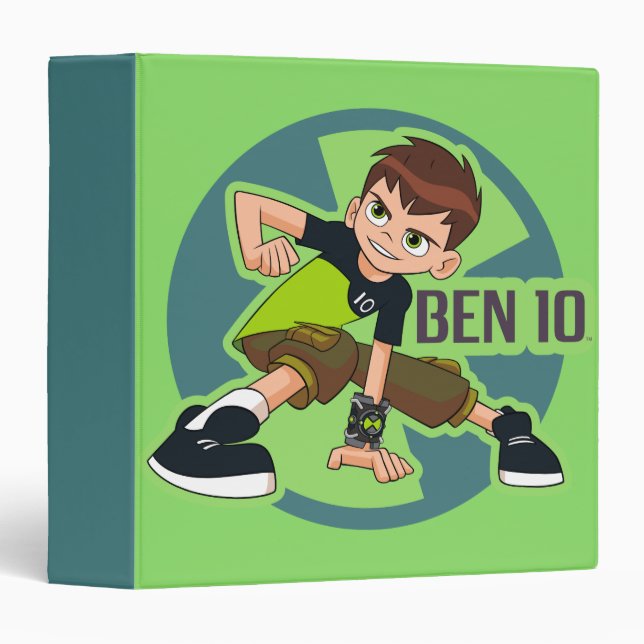 Ben Tennyson Omnitrix Graphic 3 Ring Binder (Front/Spine)
