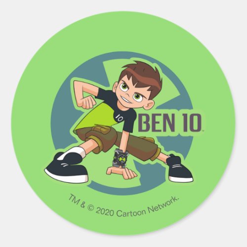 Ben Tennyson Omnitrix Graphic Classic Round Sticker