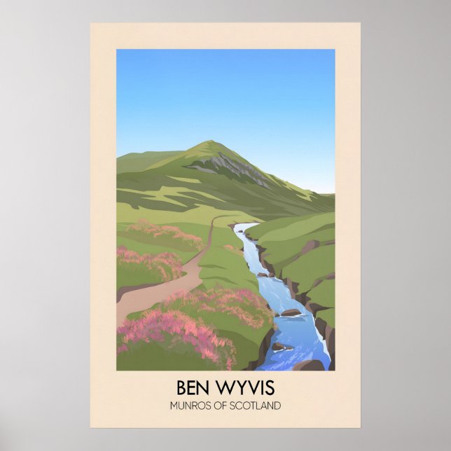 Ben Wyvis Munros of Scotland Poster (Front)