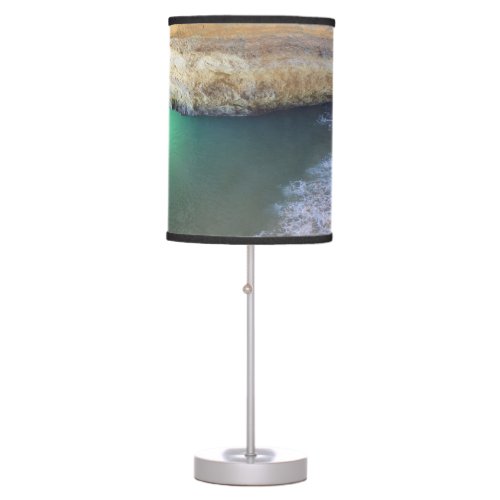 Benagil Cave from Above 1 travel wall art Table Lamp