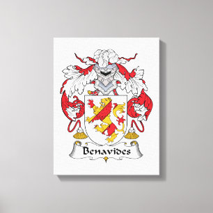 Benavides Family Crest Canvas Print