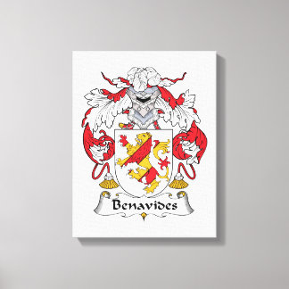 Benavides Family Crest Canvas Print