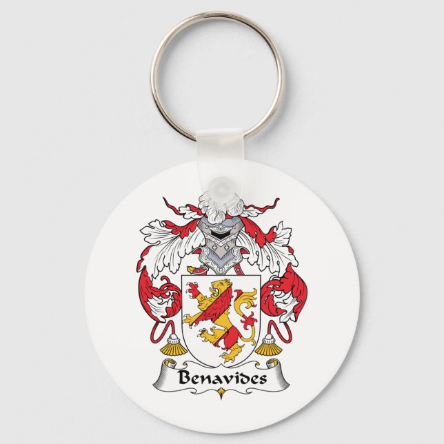 Benavides Family Crest Keychain (Front)