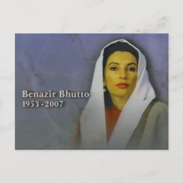 benazir bhutto postcard (Front)