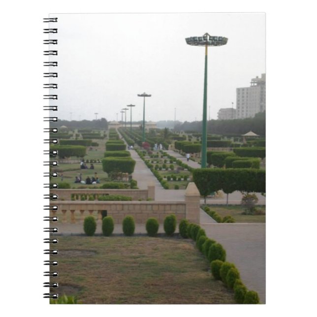 Benazir Park Scenic Landscape Print Notebook (Front)