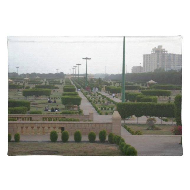 Benazir Park Scenic Landscape Print Placemat (Front)