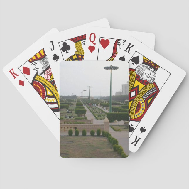 Benazir Park Scenic Landscape Print Poker Cards (Back)