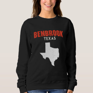Benbrook Texas USA State America Travel Texan Sweatshirt