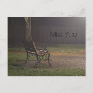 Bench at Night Postcard