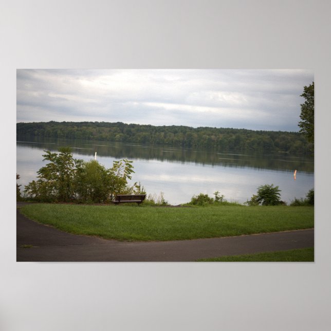 Bench by Creek Poster (Front)