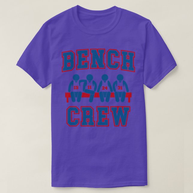 Bench Crew Funny Basketball T-Shirt (Design Front)