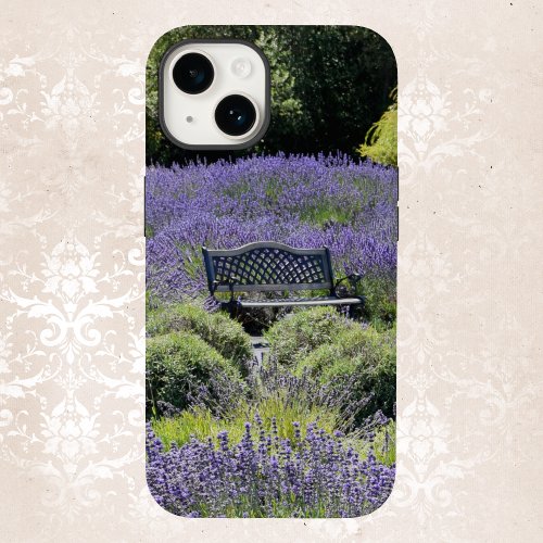 Bench in a Huge Field of Lavender in Sequim Case_Mate iPhone 14 Case