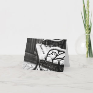 Bench in the Snow Card