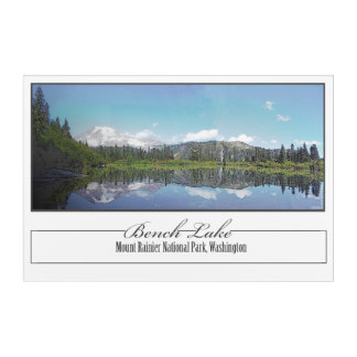 Bench Lake Acrylic Print