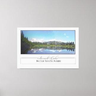 Bench Lake Canvas Print