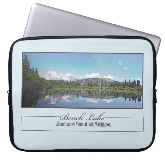 Bench Lake Laptop Sleeve (Front)