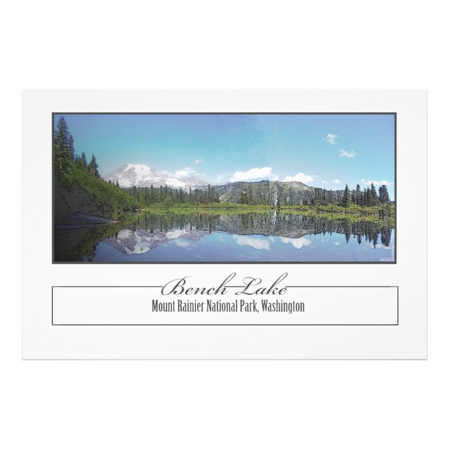 Bench Lake Photo Print (Front)