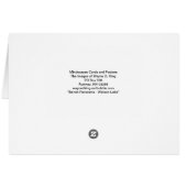 Bench Panorama - Watson Lake Cards (Back Horizontal)