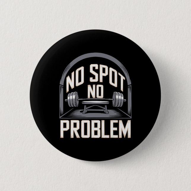 Bench Press Exercise Bodybuilding Fitness Workout  Button (Front)