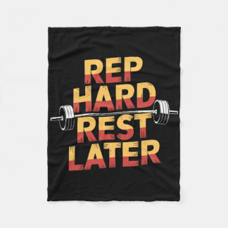 Bench Press Exercise Bodybuilding Fitness Workout Fleece Blanket