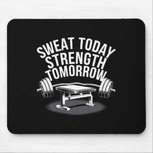 Bench Press Exercise Bodybuilding Fitness Workout Mouse Pad