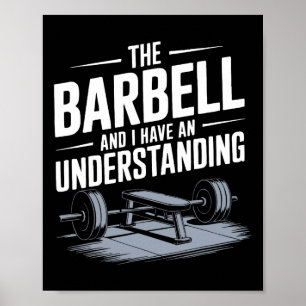 Bench Press Exercise Bodybuilding Fitness Workout Poster
