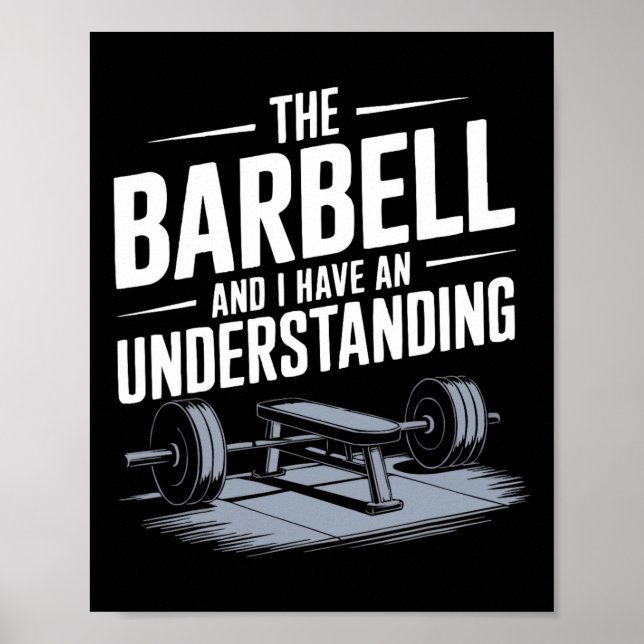 Bench Press Exercise Bodybuilding Fitness Workout  Poster (Front)