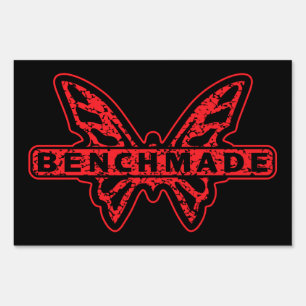 Benchmade Black Red Butterfly Sign