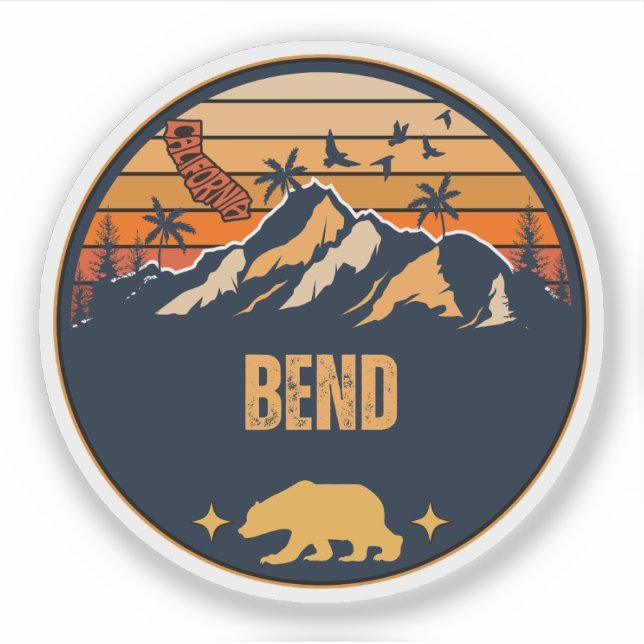 Bend, California Sticker (Front)