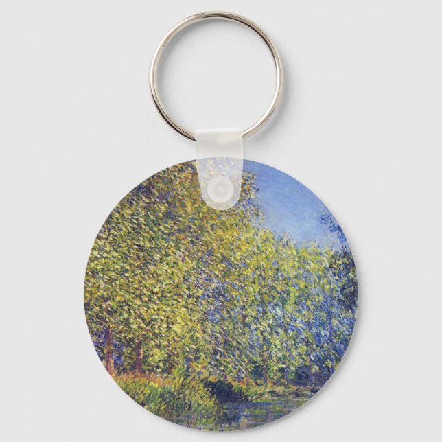 Bend in Epte River near Giverny by Claude Monet Keychain (Front)