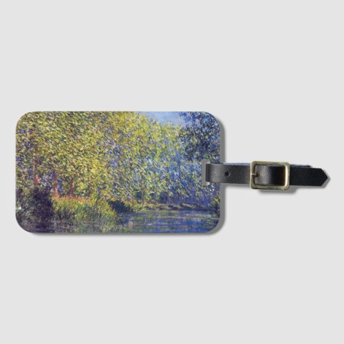 Bend in Epte River near Giverny by Claude Monet Luggage Tag