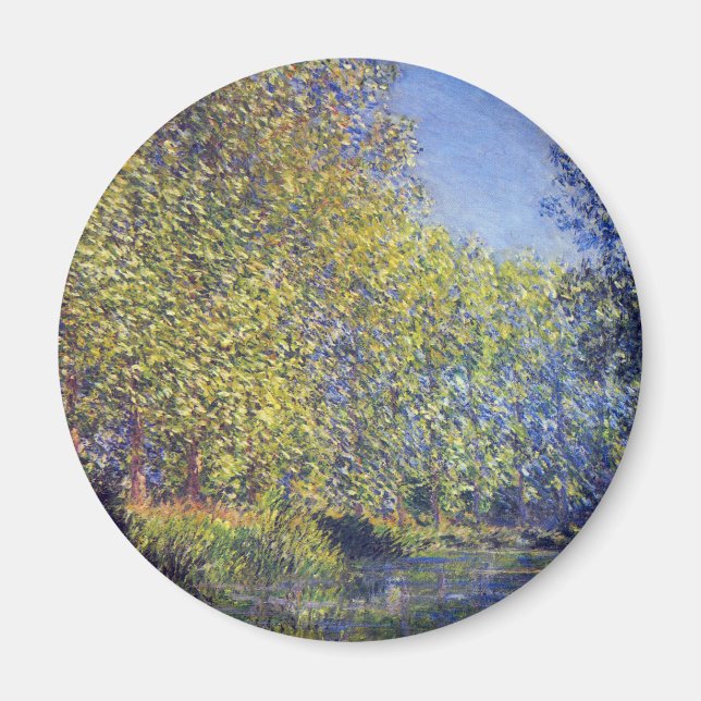 Bend in Epte River near Giverny by Claude Monet Magnet (Front)