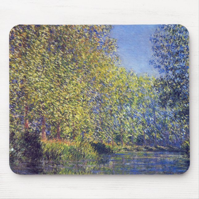 Bend in Epte River near Giverny by Claude Monet Mouse Pad (Front)