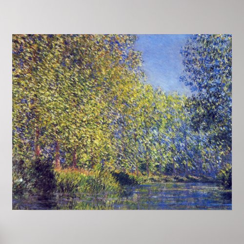 Bend in Epte River near Giverny by Claude Monet Poster