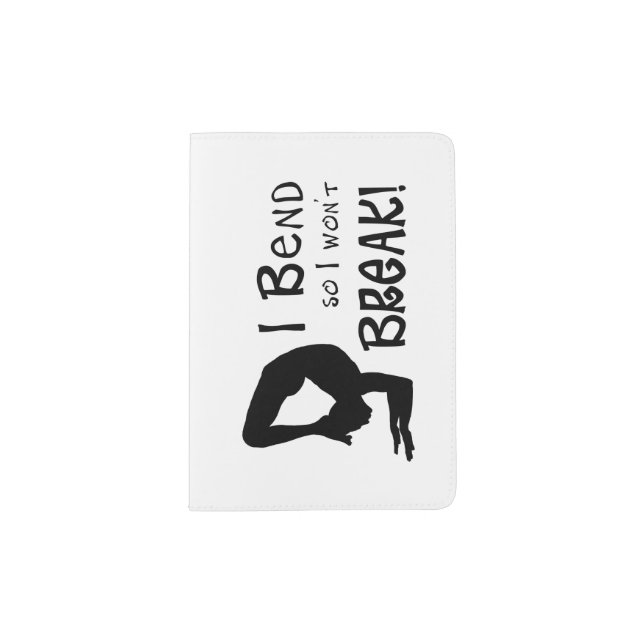Bend not Break  (Male Pose) Passport Holder (Front)