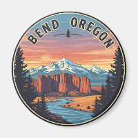 Bend Oregon coast Travel Postcard