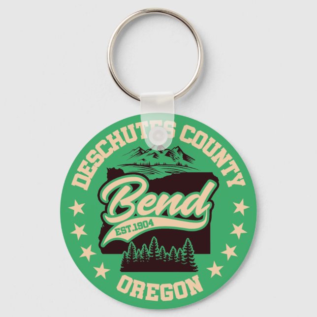 Bend,Oregon Keychain (Front)