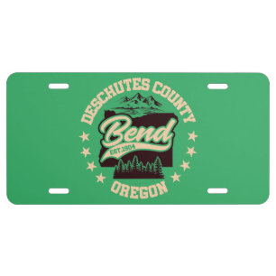 Bend,Oregon License Plate