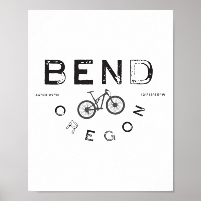 Bend Oregon Mountain Biking  Poster (Front)